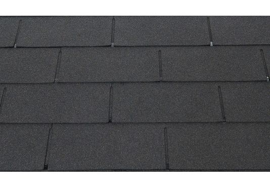 3-TAB Square Fibreglass Roofing Shingles Black